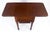 Traditional Solid flame Mahogany Turned Legs 3 Drawer Drop Leaf Sewing Stand Cabinet MINT For Sale - Image 3 of 13