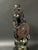 Chinese Art Large Carved Dark Green Soapstone Bodhidharma Statue For Sale - Image 9 of 13