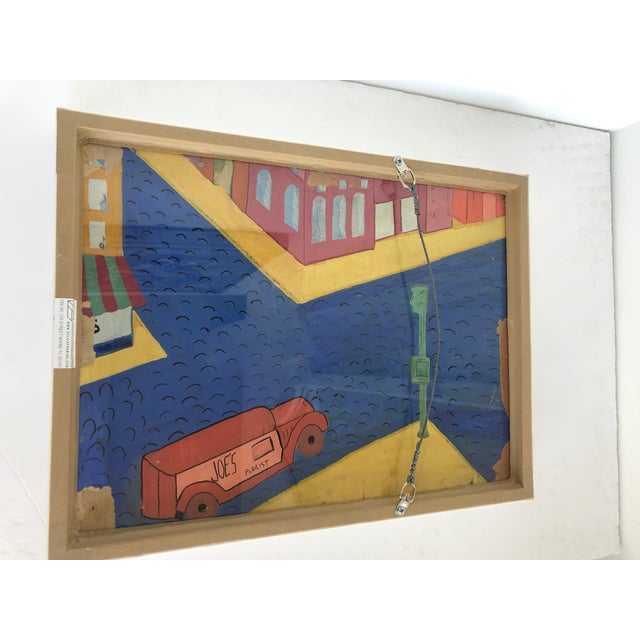 Paint Mid-Century Cubist Abstract Oil Painting by Eisman For Sale - Image 7 of 11