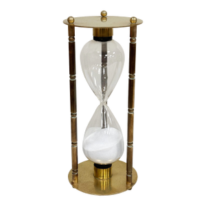 Vintage Brass Hourglass Sand Timer