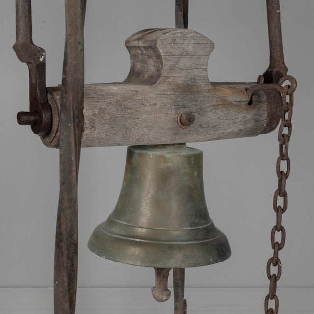 19th Century Bronze Bell With Roof Top Zinc Cupola For Sale - Image 4 of 13