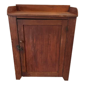 Early American Country Pennsylvania Farmhouse Painted Jelly Cupboard