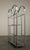 Milo Baughman 1970s Chrome Glass Brass Etagere Mixed Metal Glam Display Shelf Baughman For Sale - Image 4 of 16