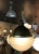 Early 20th Century Industrial Acid Washed Glass Library Pharmacy Pendant Light For Sale - Image 5 of 7