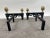 Vintage French Louis XVI Brass Andirons With Acorn Finials & Swag Detail, a Pair For Sale - Image 4 of 9