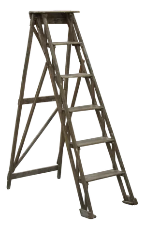 Foldable Step Ladder Rack, 1950s