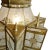 Brass Moroccan Vintage Brass & Etched Glass Pendant Light For Sale - Image 8 of 12