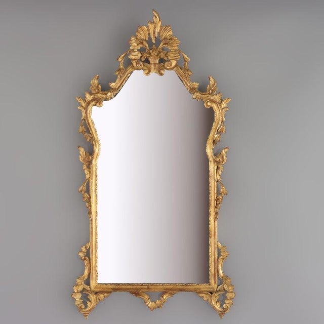 Pair of Antique French Louis XIV Gilt Wood Mirrors C1920 For Sale - Image 15 of 18