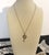 9 CT Gold Fly Necklace with Diamonds, Pearls, and Aquamarine This 9 CT Gold Fly Necklace features a round pendant crafted...