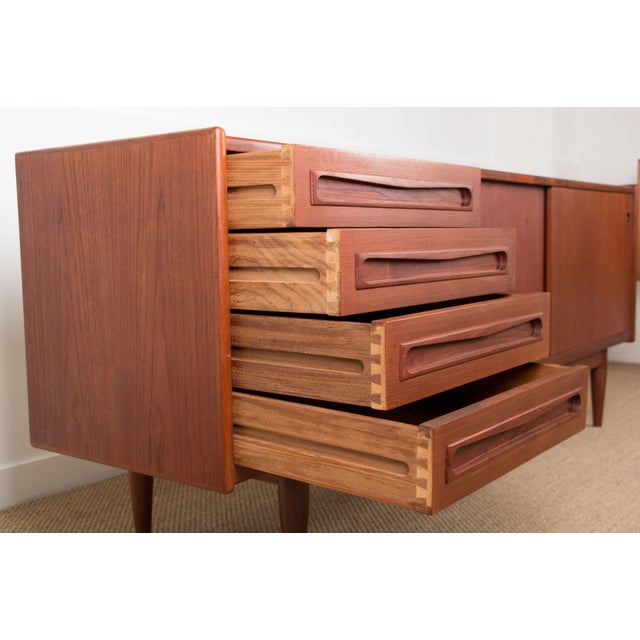 Danish Teak Sideboard by Johannes Andersen for Skaaning Mobelfabrik, 1960 For Sale - Image 12 of 18