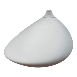 Mid 20th Century Rosenthal Germany Tappio Wirkkala Vintage Large White Pollo Series Vase