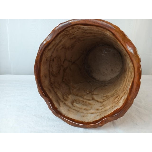 Antique Ornate Majolica Art Nouveau Umbrella/Cane Stand Holder For Sale - Image 11 of 11