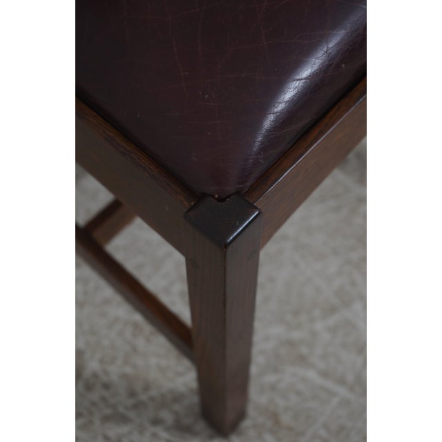 Set of 6 Stickley Mission Oak Dining Room Chairs For Sale - Image 16 of 18