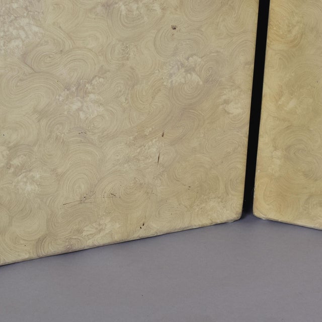 Italianate Gold Leaf and Cream Colored 3 Panel Room Divider Screen For Sale - Image 10 of 12
