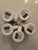 Ceramic Dansk Bistro Style Cups, Vintage Pattern Gridlock - Set 5 For Sale - Image 7 of 7