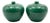 Pair of Chinese Green-Glazed Ceramic Lidded Ginger Jars For Sale