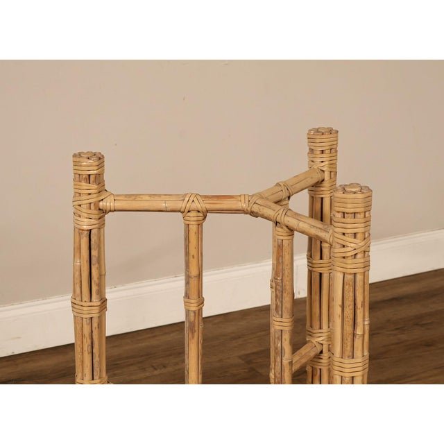 McGuire McGuire Bamboo Rattan Table Base For Sale - Image 4 of 17