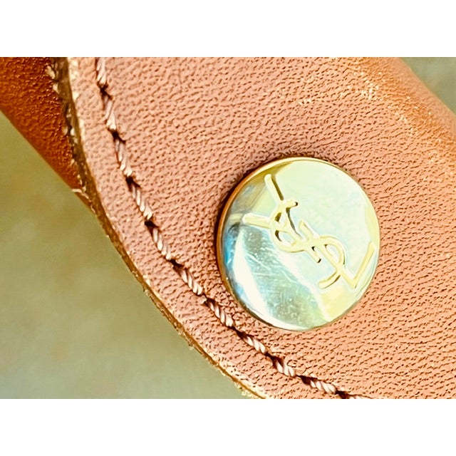 1980s Vintage Yves Saint Laurent Monogram Coated Canvas Weekender Bag For Sale - Image 5 of 15