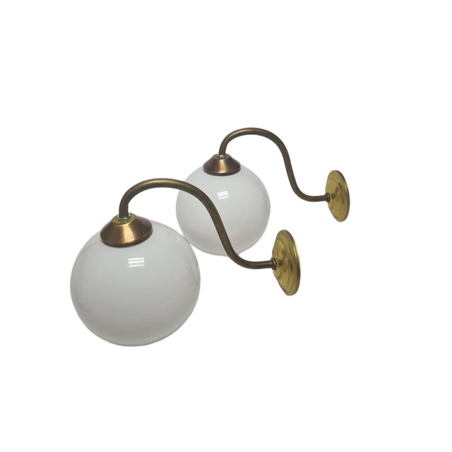 Art Deco Wall Lamp, Poland, 1950s, Set of 2 For Sale - Image 12 of 13