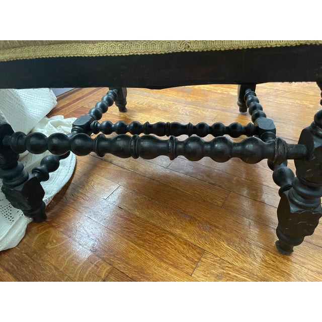 Coffee XIXth Century Reproduction of Two Flemish Carved Oak Dinning Chairs For Sale - Image 8 of 8