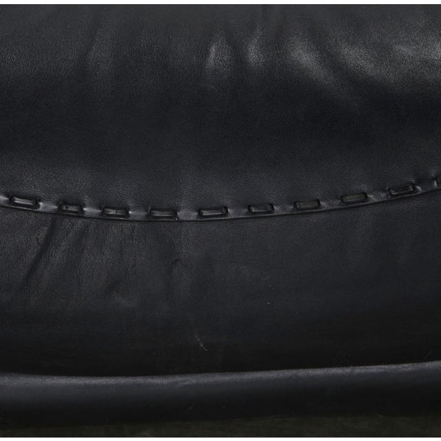 Mid-Century Modern Pair of 1970’s Adriano Piazzesi Stitched Leather Lounge Chairs For Sale - Image 3 of 18
