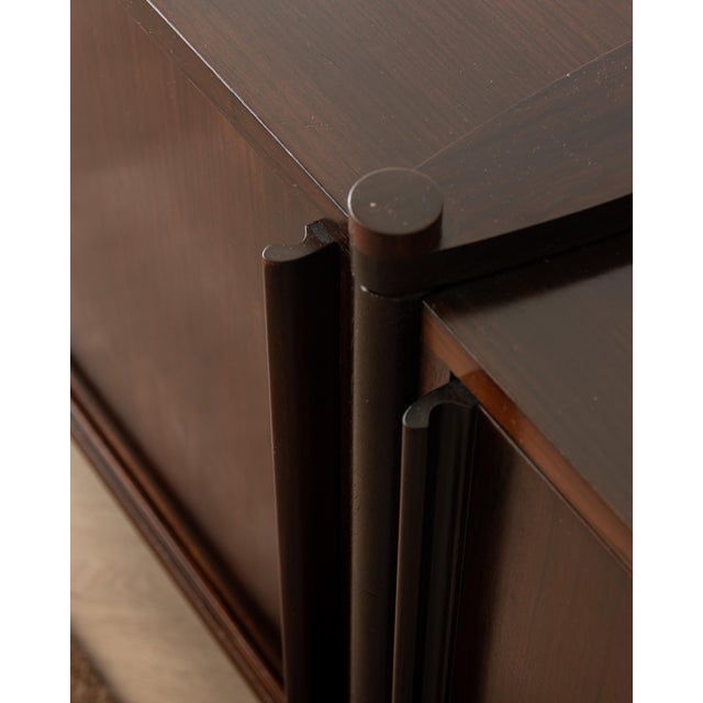 Rosewood Archimede Sideboard by Hirozi Fukuoh for Gavina, 1960s For Sale - Image 13 of 18