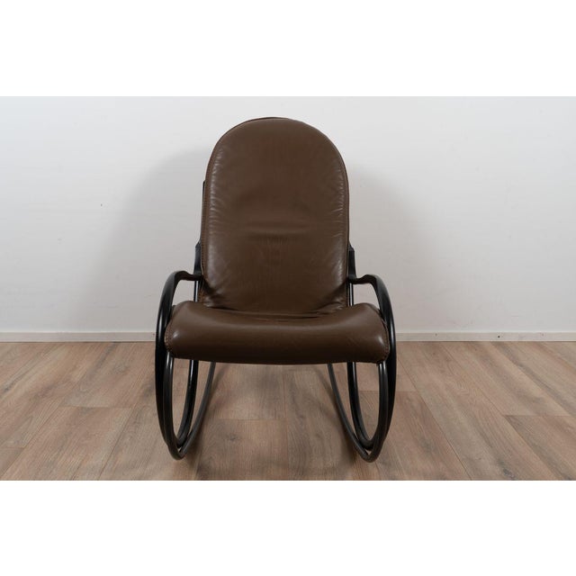 Paul Tuttle Vintage Nonna Rocking Chair by Paul Tuttle for Strässle For Sale - Image 4 of 9
