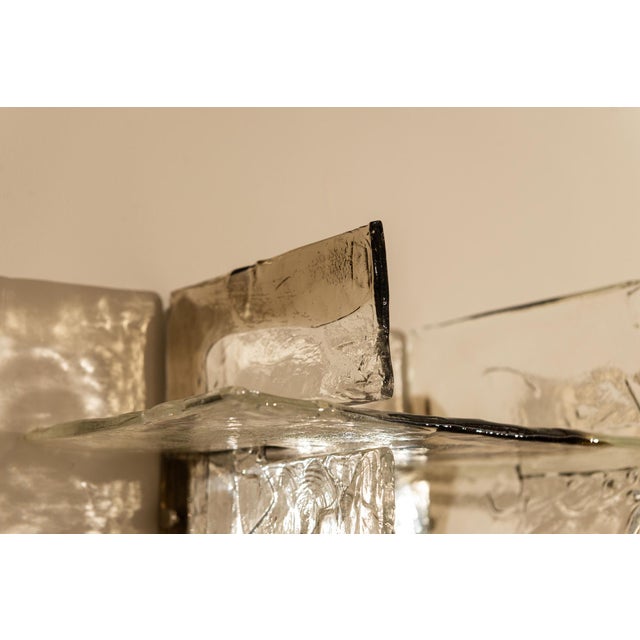 LP 256 Wall Lamps in Crystal and Tobacco by Carlo Nason for AV Mazzega, Italy, 1970s, Set of 4 For Sale - Image 14 of 17