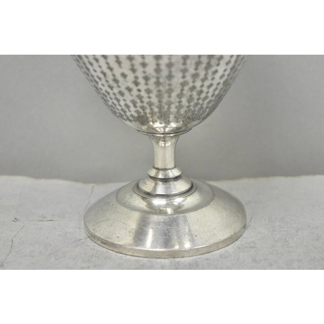 Silver Antique Meriden English Victorian Silver Plated Goblet Cup W/ "H" Monogram For Sale - Image 8 of 16