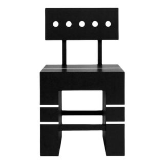 Block Chair II in Oak by Valeria Vasi For Sale