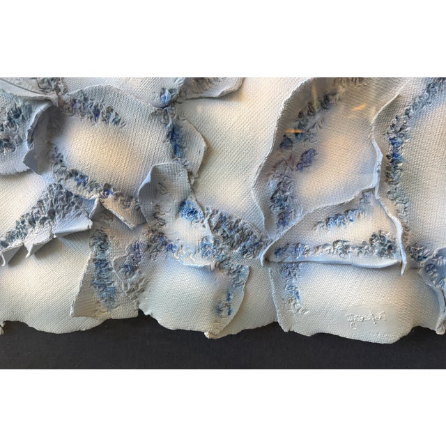 1980s Abstract Ceramic Wall Sculpture in Acrylic Box, Signed & Dated 1989 For Sale - Image 5 of 16