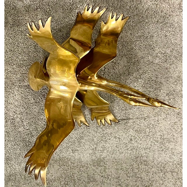 Flying Cranes Sculptures by Willy Daro, Set of 2 For Sale - Image 17 of 18