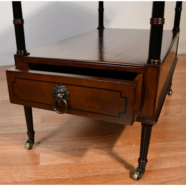 Beacon Hill 1930s Beacon Hill English Regency Mahogany Side Table / End Table For Sale - Image 4 of 15