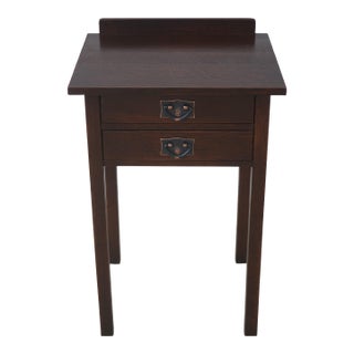Stickley Mission Oak 2 Drawer Nightstand For Sale