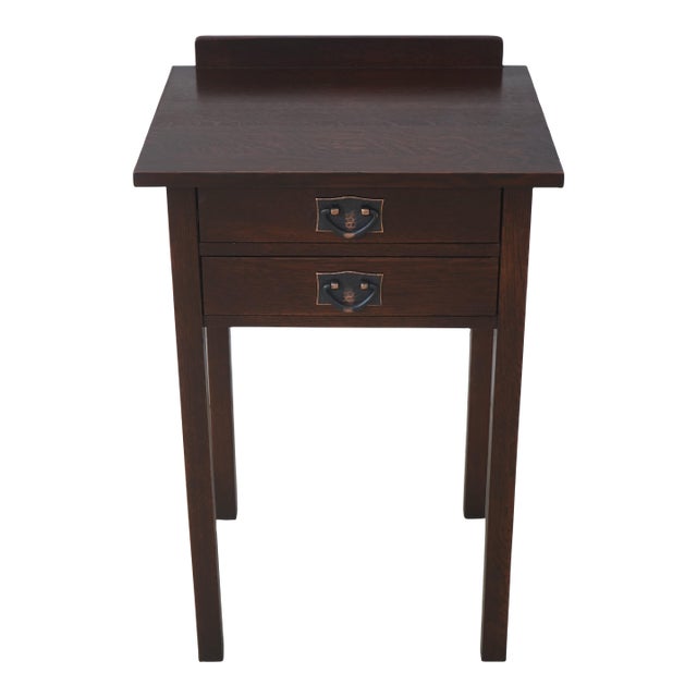 Stickley Mission Oak 2 Drawer Nightstand For Sale