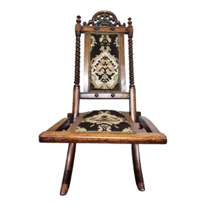 Mid 19th Century Early Victorian Folding Nursing Chair