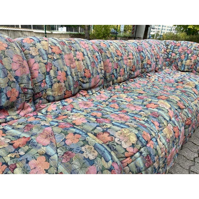 Blue Vintage Togo Modular Sectional Sofa, 1970s, Set of 5 For Sale - Image 8 of 18