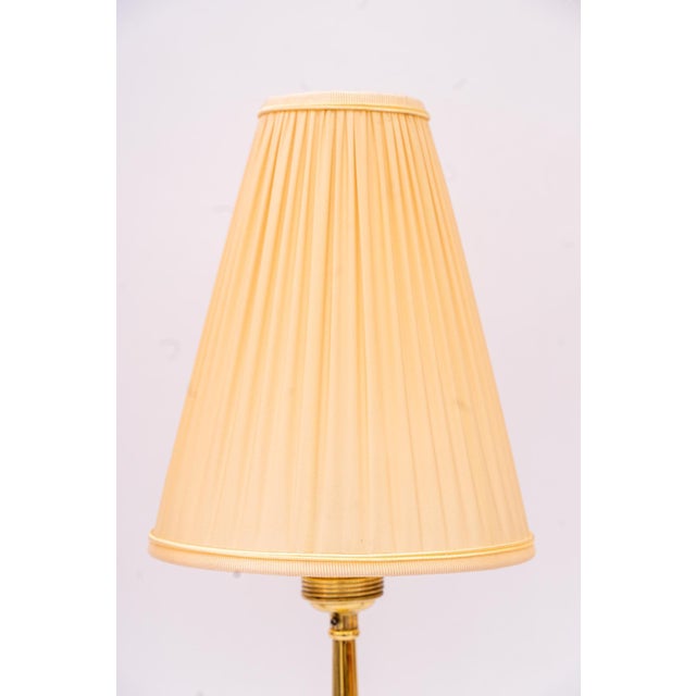 1920s Art Deco Table Lamp with Fabric Shades, Vienna, 1920s, Set of 2 For Sale - Image 5 of 15