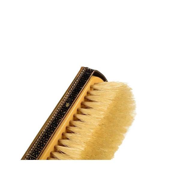 Metal Art Deco Bronze & Enamel Vanity Set For Sale - Image 7 of 9