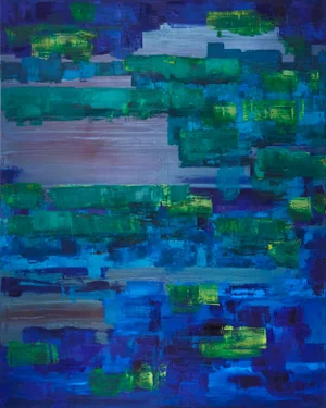 "Oil Painting 5" Large Abstract Oil Painting by Simon Findlay