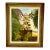 1982 Vintage Impressionist Landscape Architecture Bell Tower Original Oil Painting by Kay McCrabb For Sale