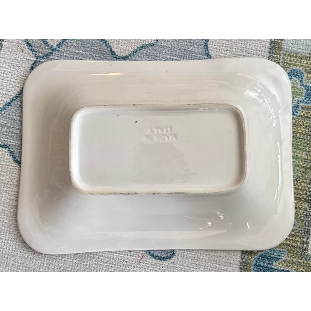 Late 20th Century White Lemon Ceramic Hand Crafted Italian Platter For Sale In New York - Image 6 of 7