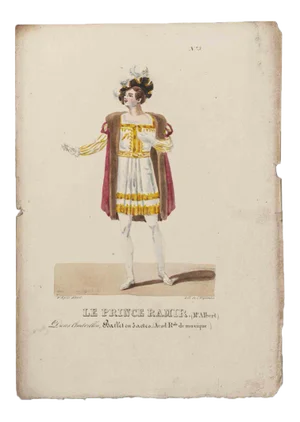 Godefroy Engelmann, Grands Théâtres de Paris, Le Prince Ramir, Original Lithograph, 19th Century