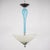 Mid-Century Murano With Tricolor Underside Roundel: Teal, Aubergine, Chartreuse in the Manner of Barovier For Sale - Image 12 of 18