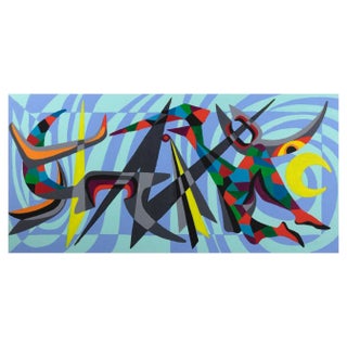 Leo Guida, Color, Original Tempera, 1970s For Sale