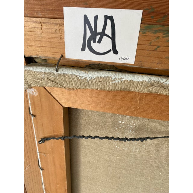 1960s Vintage Still Life Onions Oil Painting Signed For Sale - Image 9 of 13