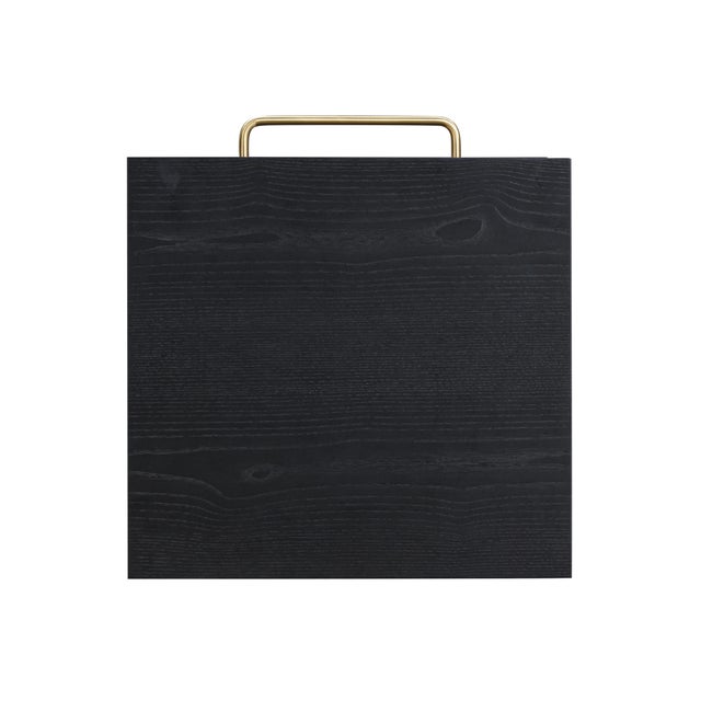 2020s Marlow Black Wood Nightstand For Sale - Image 5 of 9