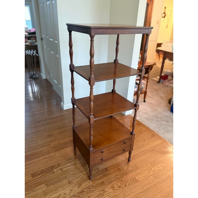 American Carl Forslund What Not Wood Cherry Etagere - 1950 For Sale - Image 3 of 5