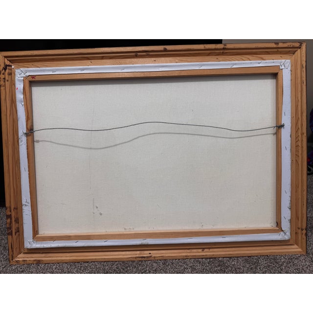 Late 20th Century Oil Painting by R. Boren For Sale - Image 4 of 5