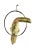 Life-sized brass and copper toucan on a hanging perch handmade by Sergio Bustamante. The world-renowned Mexican artist...